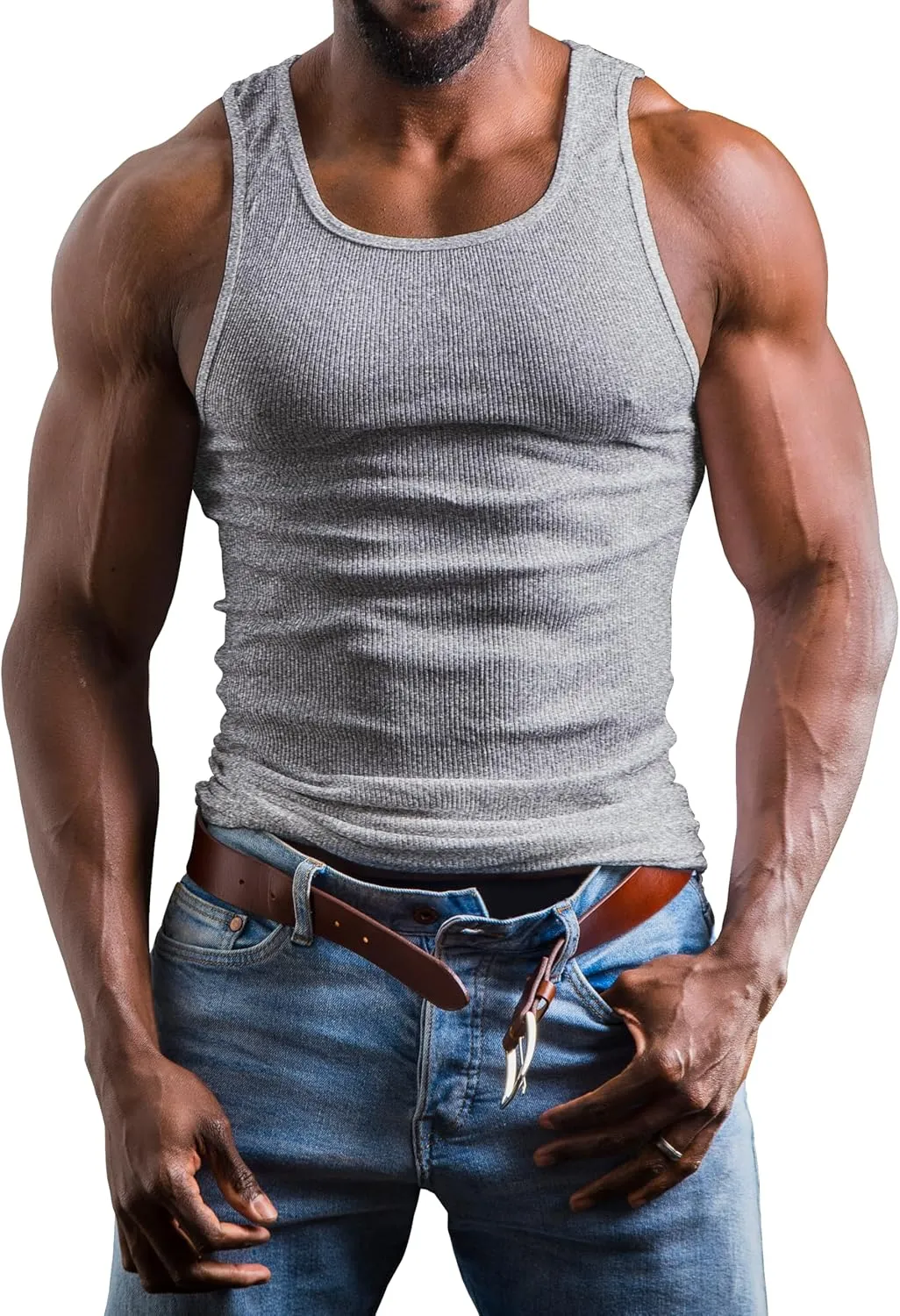 Andrew Scott Men's A Shirt Tanks | Cotton Tank Top Athletic Undershirts | Multi Packs & Colors