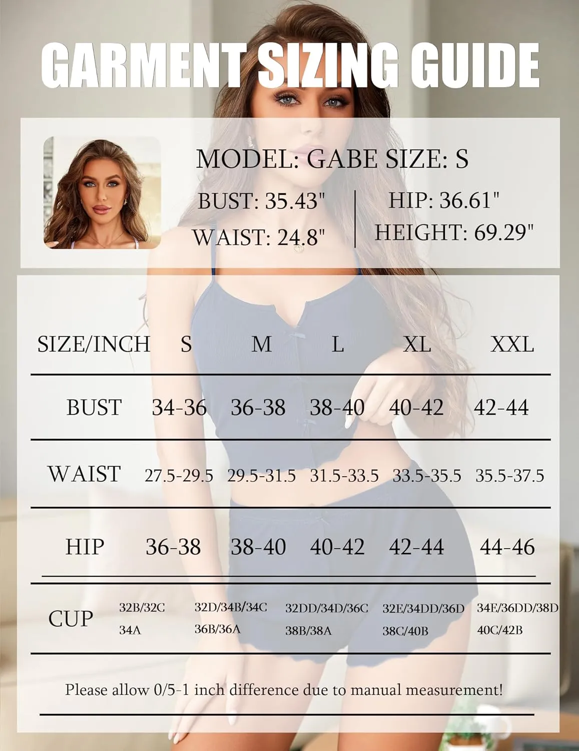 Avidlove Cami Short Set for Women Sexy 2 Piece PJ Set Ribbed Lingerie Sleepwear Set Cute Nightwear with Bow