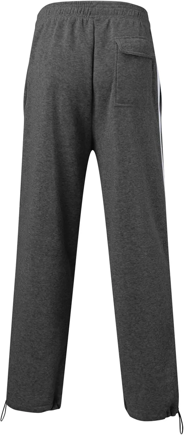 BIFUTON Joggers for Men,Mens Sweatpants with Pockets Solid Color Lace Up Straight Leg Athletic Pants Loose Fit Golf Pants