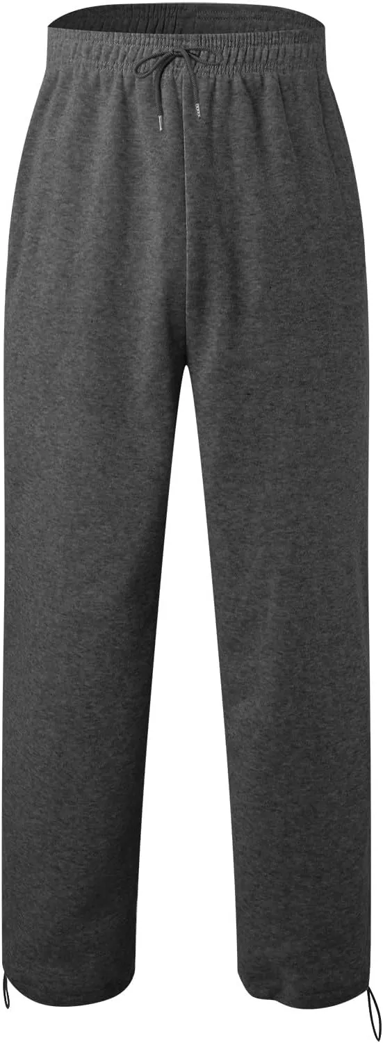 BIFUTON Joggers for Men,Mens Sweatpants with Pockets Solid Color Lace Up Straight Leg Athletic Pants Loose Fit Golf Pants