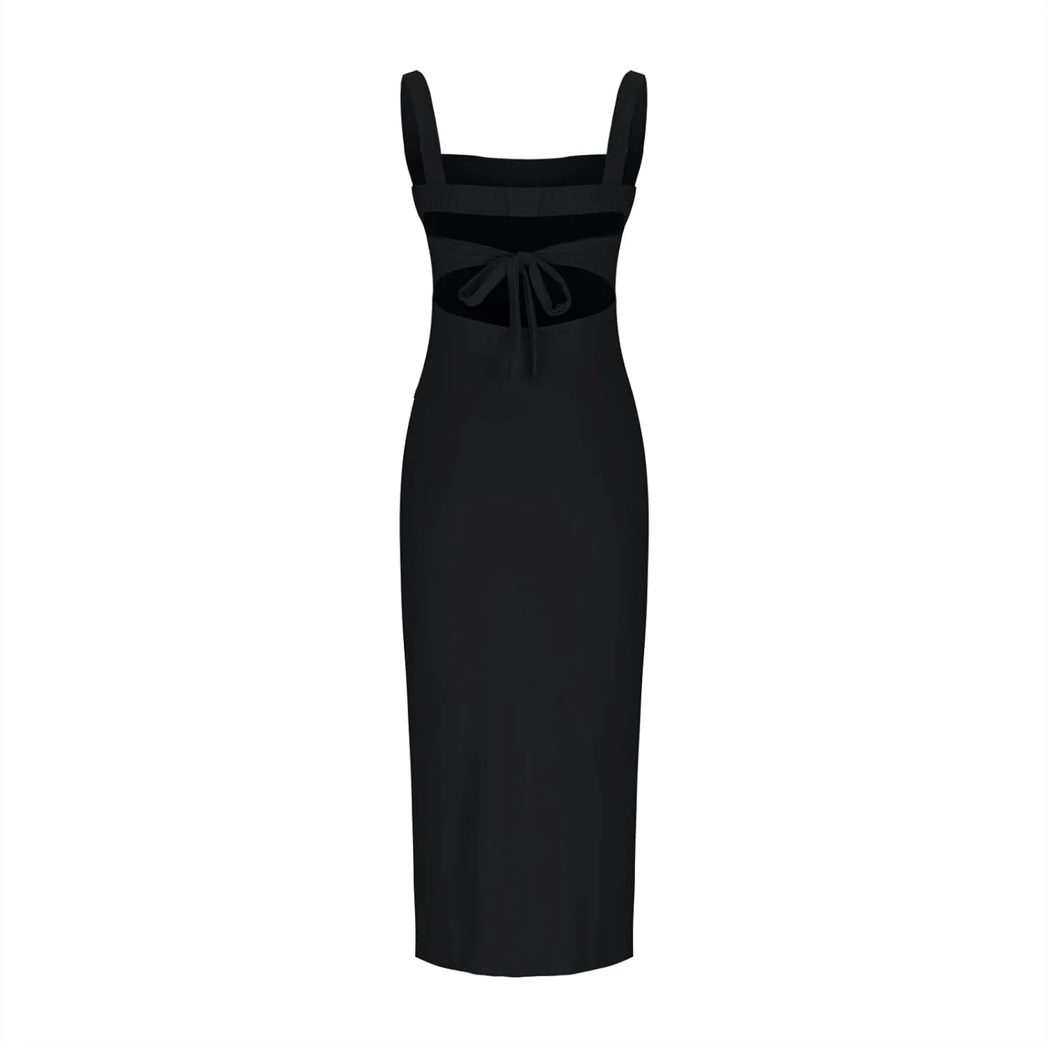 Bodycon Dress for Women Square Neck High Slit Split Sexy Sleeveless Maxi Dress Shift Vestidos Casuales para Mujer
