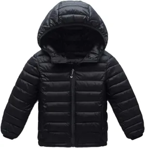 BOFETA Kids Hooded Cute Puffer Jackets Coat Lightwight Warm Packable Jackets