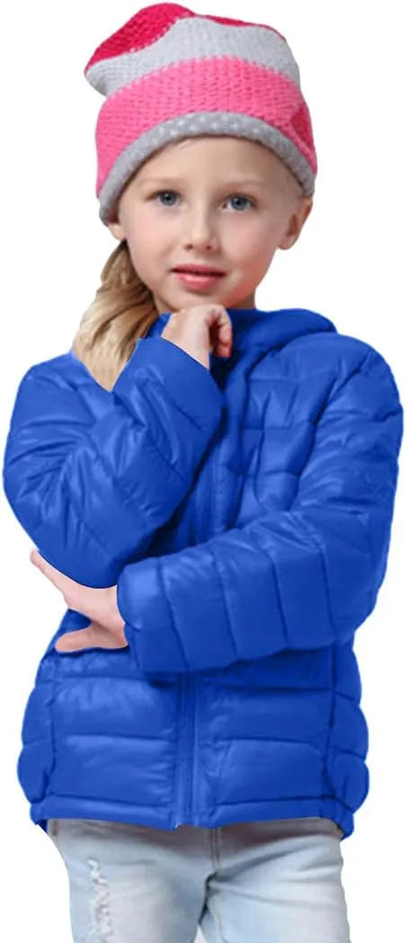 BOFETA Kids Hooded Cute Puffer Jackets Coat Lightwight Warm Packable Jackets