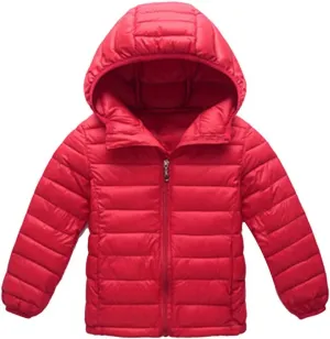 BOFETA Kids Hooded Cute Puffer Jackets Coat Lightwight Warm Packable Jackets