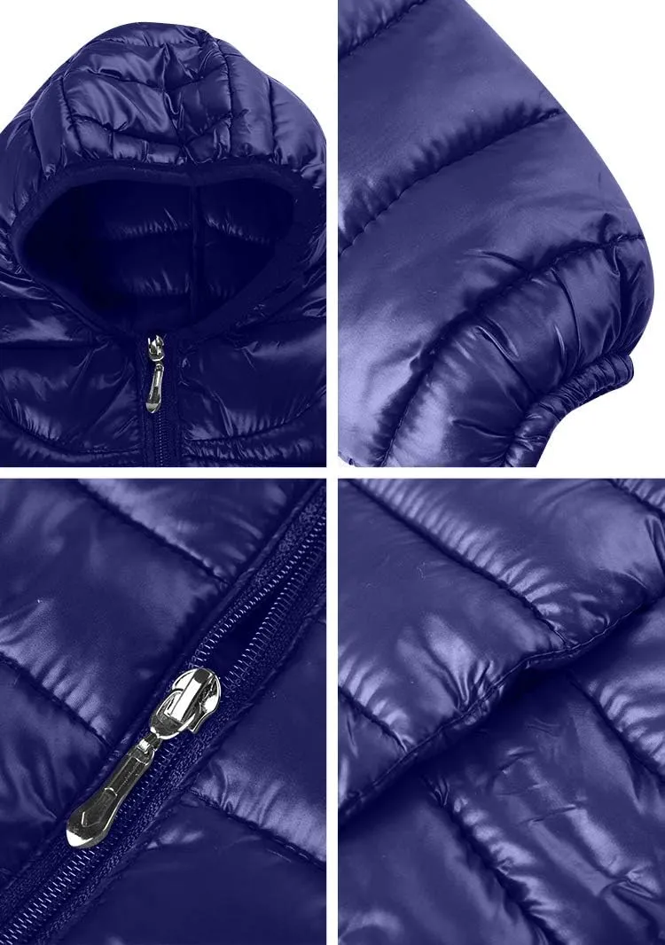 BOFETA Kids Hooded Cute Puffer Jackets Coat Lightwight Warm Packable Jackets