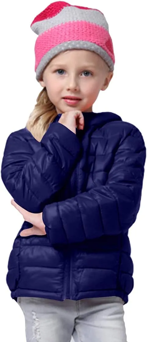 BOFETA Kids Hooded Cute Puffer Jackets Coat Lightwight Warm Packable Jackets