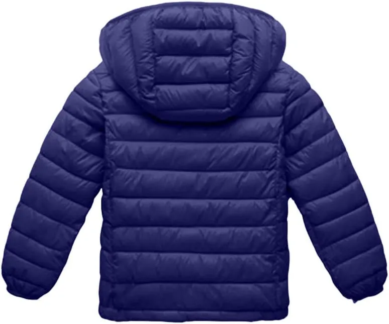 BOFETA Kids Hooded Cute Puffer Jackets Coat Lightwight Warm Packable Jackets