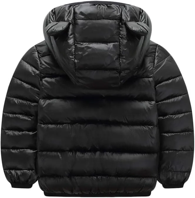 BOFETA Kids Winter Hooded Lightweight Puffer Jackets Outwear Warm Cartoon Jackets