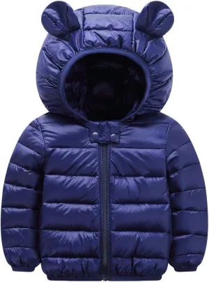 BOFETA Kids Winter Hooded Lightweight Puffer Jackets Outwear Warm Cartoon Jackets