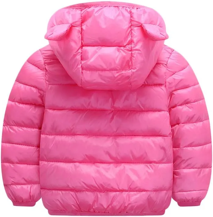 BOFETA Kids Winter Hooded Lightweight Puffer Jackets Outwear Warm Cartoon Jackets
