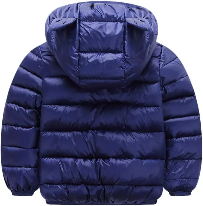 BOFETA Kids Winter Hooded Lightweight Puffer Jackets Outwear Warm Cartoon Jackets