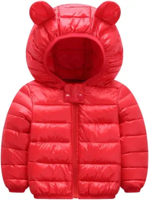 BOFETA Kids Winter Hooded Lightweight Puffer Jackets Outwear Warm Cartoon Jackets