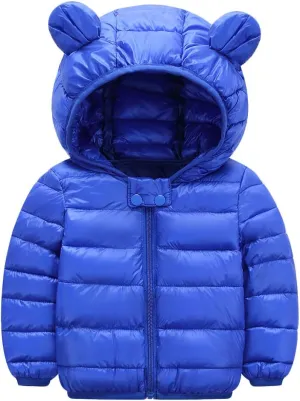 BOFETA Kids Winter Hooded Lightweight Puffer Jackets Outwear Warm Cartoon Jackets