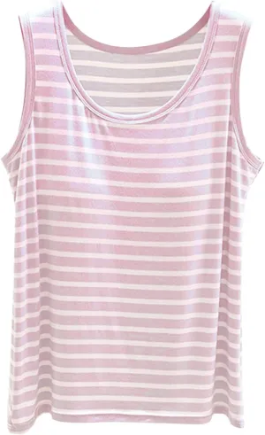 Built in Bra Tank Tops for Women Seamless Workout Tank Top with Built in Bra,Padded Racerback Stripe Athletic Yoga Camisole