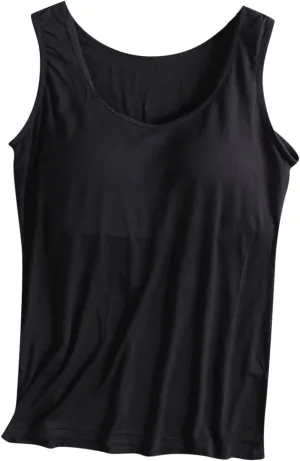 Built in Bra Tank Tops for Women Summer Tank Top Shelf Bra Padded Athletic Tank Tops Workout Sports Bra Top for 2024