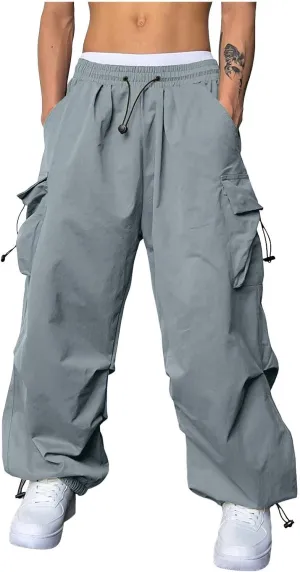 Cargo Pants for Men Casual Lightweight Elastic Waist Pant Work Pant with Pockets