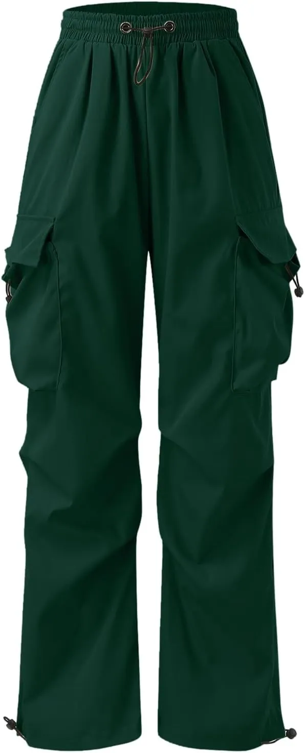 Cargo Work Pant for Men Stretchy Casual Joggers Drawstring Waist Combat Pant with Pockets