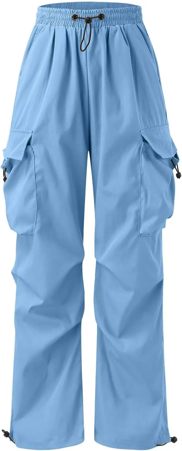 Cargo Work Pant for Men Stretchy Casual Joggers Drawstring Waist Combat Pant with Pockets