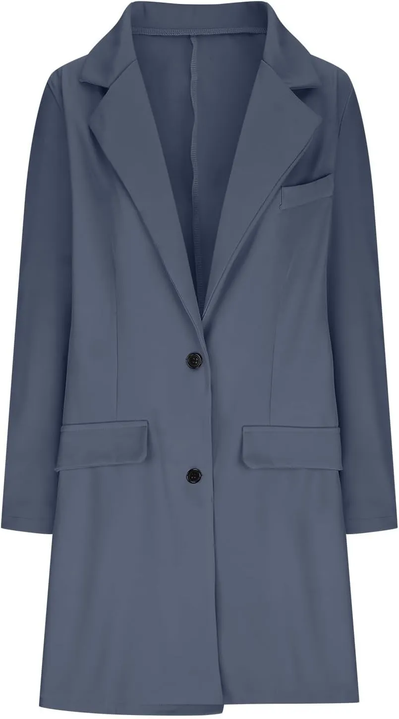 cooki womens winter coats Wool Blend Trench Coats Lapel Pea Coat Plus Size Long Jackets With Pocket Double Breasted Peacoats