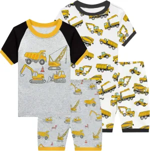 DDSOL Toddler Boys Pajamas Child Pjs Little Boy Sleepwear Cotton Jammies Kids Short Sets Summer 2-7 Years