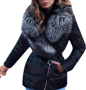 Down jackets Winter Coats For Women Puffer Jackets Long Sleeve Quilted Coat