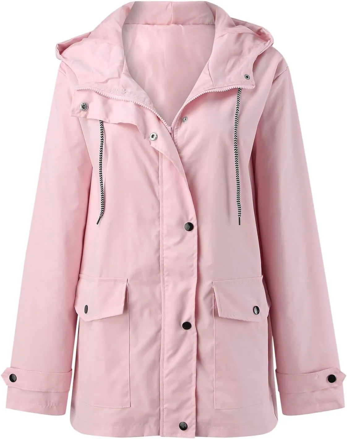 Hooded Trench Coats, Windbreaker Travel Jacket, Womens Jackets, Hiking Jackets for Women, Ladies Lightweight Jackets