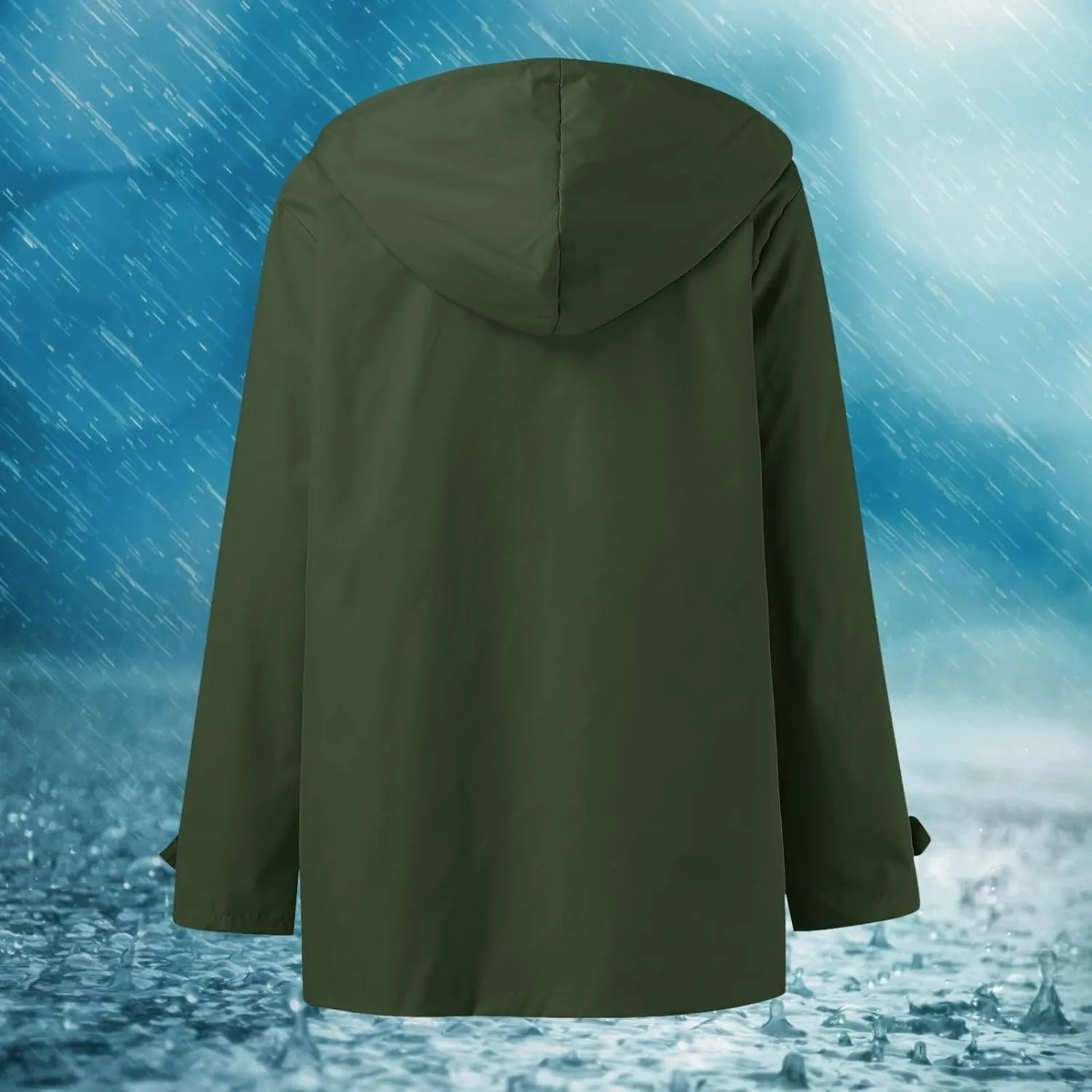 Hooded Trench Coats, Windbreaker Travel Jacket, Womens Jackets, Hiking Jackets for Women, Ladies Lightweight Jackets