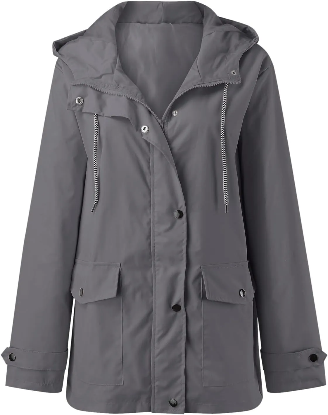 Hooded Trench Coats, Windbreaker Travel Jacket, Womens Jackets, Hiking Jackets for Women, Ladies Lightweight Jackets
