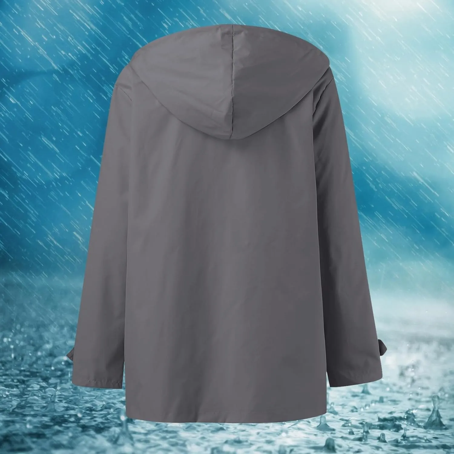 Hooded Trench Coats, Windbreaker Travel Jacket, Womens Jackets, Hiking Jackets for Women, Ladies Lightweight Jackets