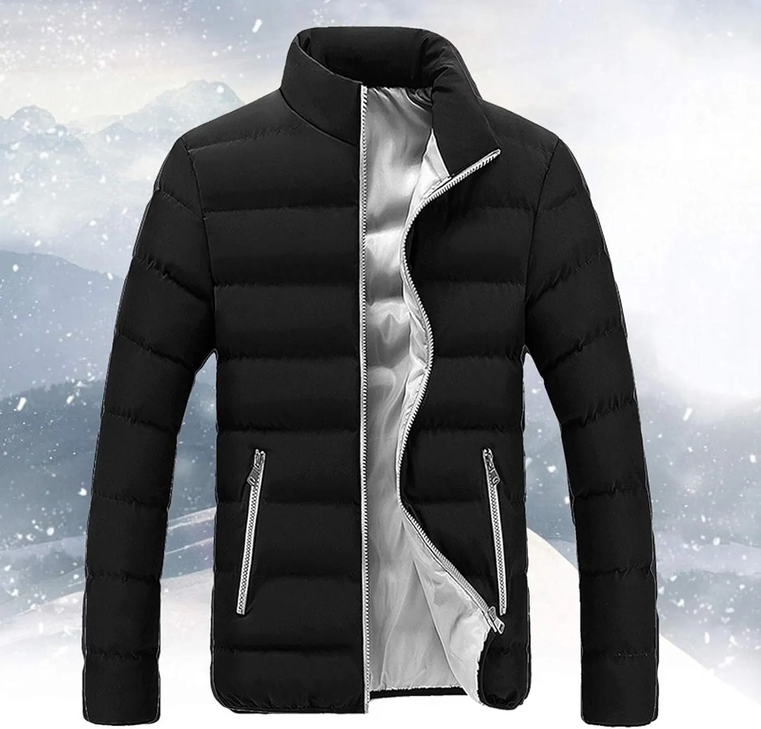 Jackets for Men Jacket Winter Coat Bubble Casual Men Fit Thick Men's Coats Jackets Mens Jackets