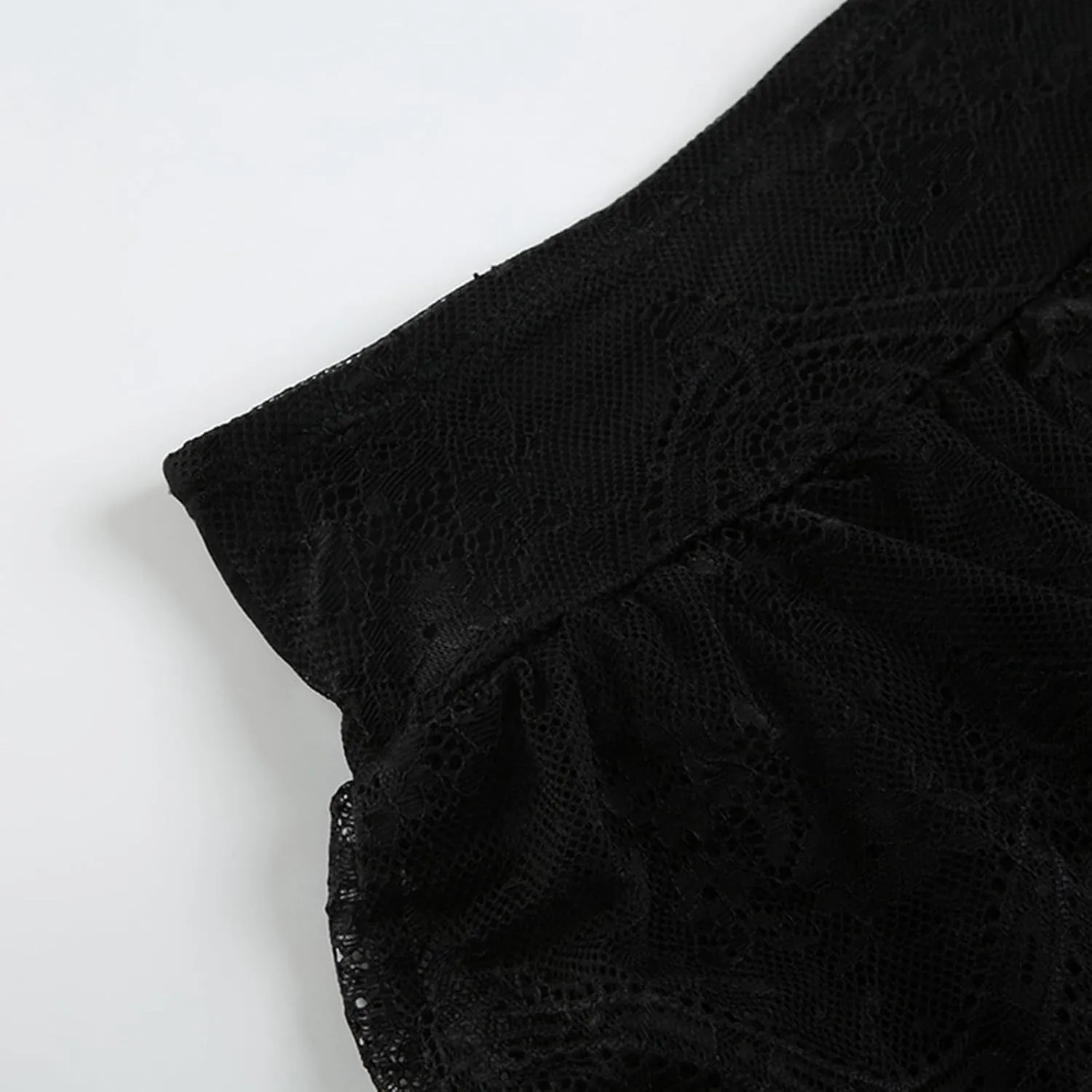 Lace Mini Skirts for Women Y2k Layered Flowy Skirt