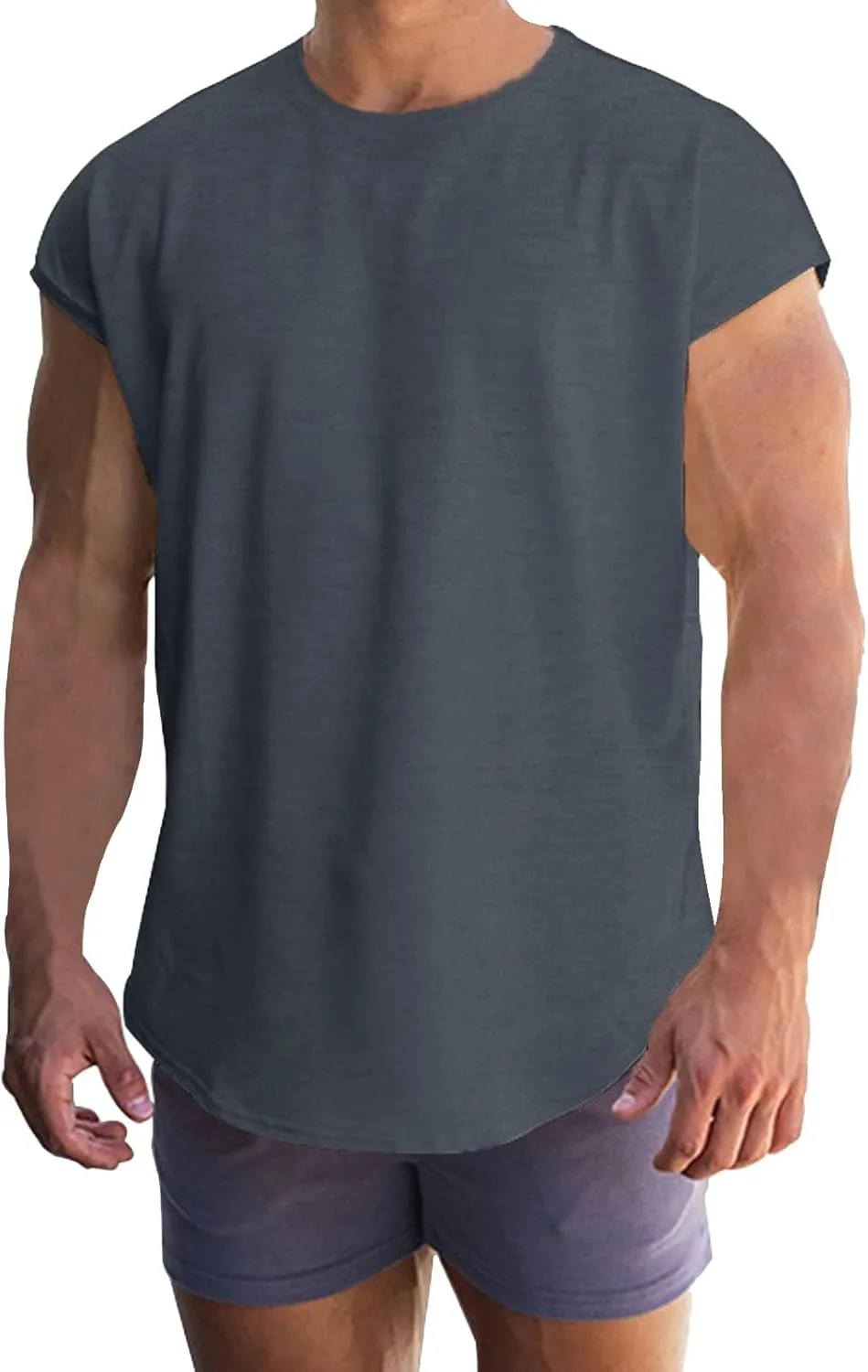 LCMTWX Mens Tank Top Tank Tops 2024 Fit Plus Size Muscle V Neck Sleeveless Tank Hipster Tank Top T-Shirts For Men Mens Tank