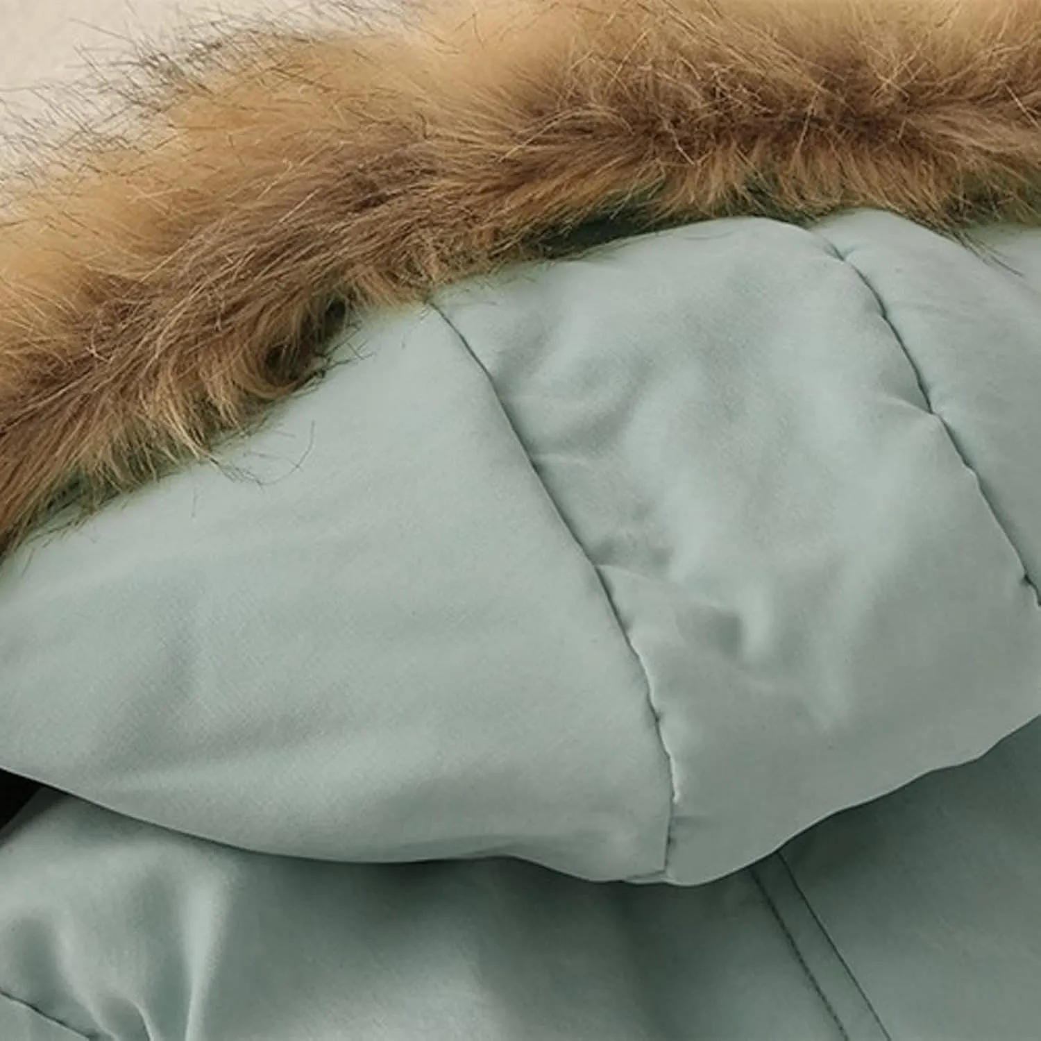 LCMTWX Winter Coats for Women Hooded Warm Winter Coats Outwear Winter Women's Coat Color Block Patchwork Cardigan Coats