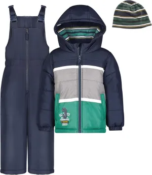 LONDON FOG Baby Boys' 2-Piece Snow Pant & Jacket Snowsuit