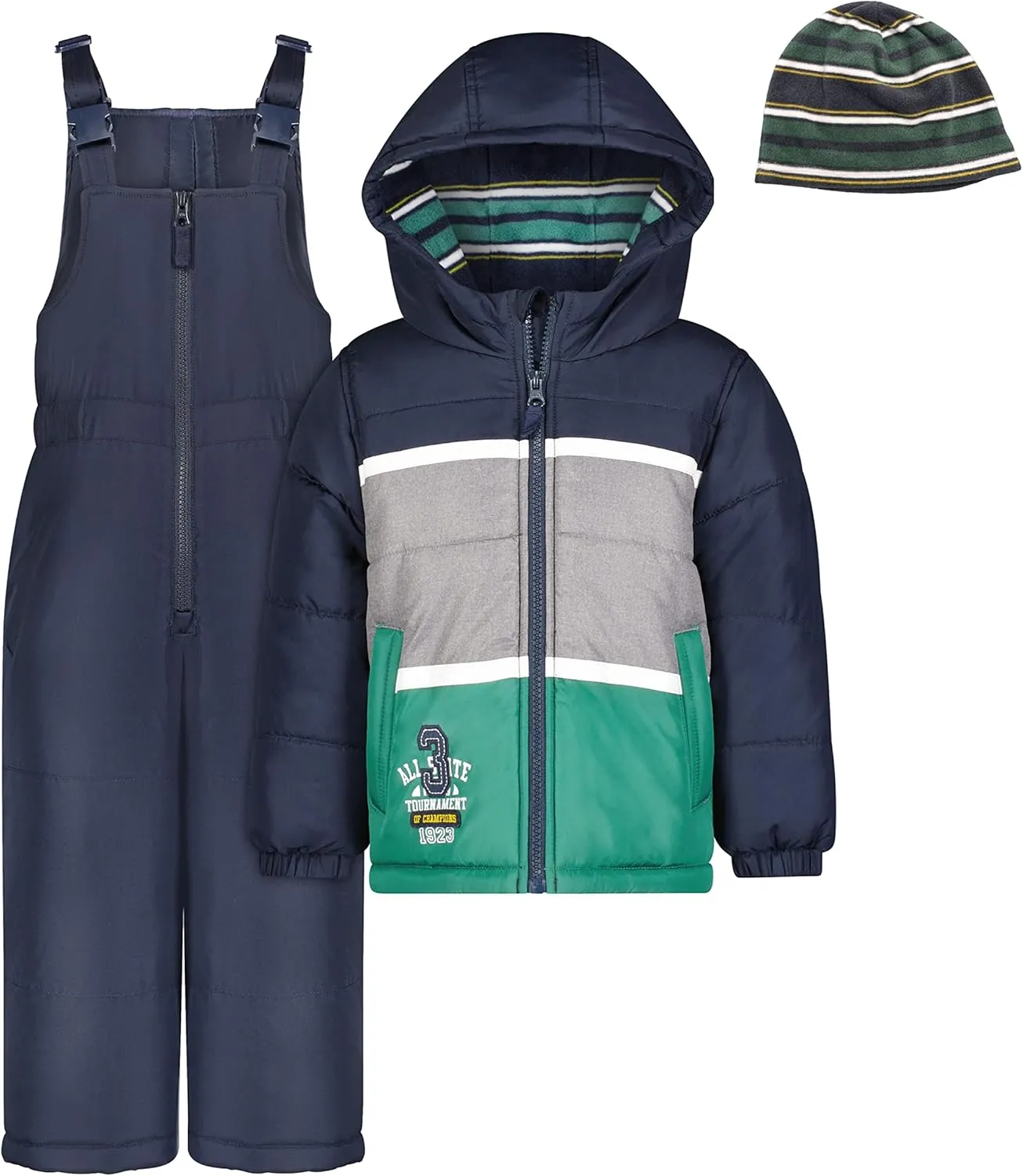 LONDON FOG Baby Boys' 2-Piece Snow Pant & Jacket Snowsuit
