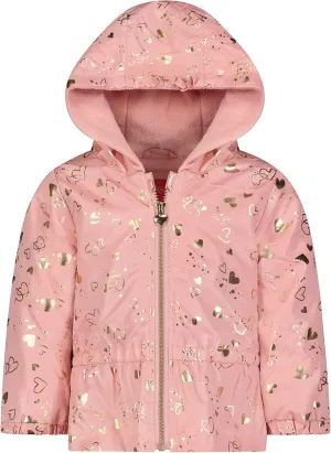 LONDON FOG Baby Girl's Toddler Midweight Fleece Lined Jacket