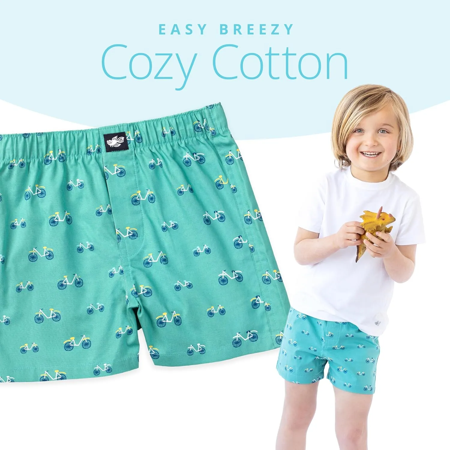 Lucky & Me | Ryan Boys Woven Boxers | 100% Cotton Children's Underwear (5-Pack)
