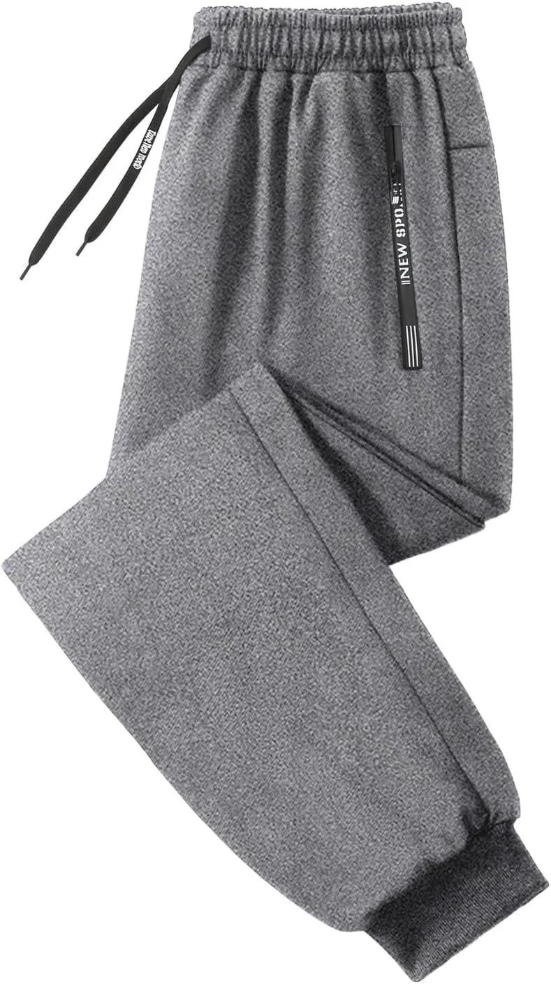 Men Lightweight Jogging Pant Track Lounge Work Joggers Baggy Sport Casual Sweatpants Elastic Waist Long Pants