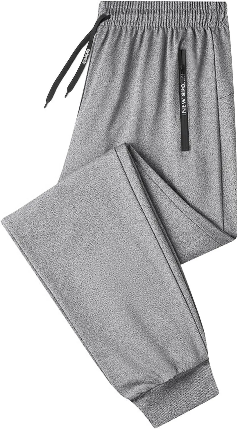 Men Lightweight Jogging Pant Track Lounge Work Joggers Baggy Sport Casual Sweatpants Elastic Waist Long Pants