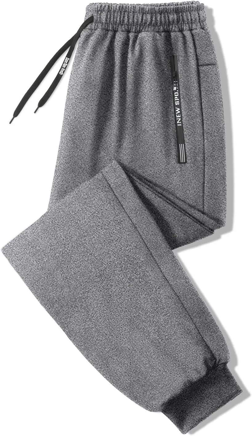 Men Lightweight Jogging Pant Track Lounge Work Joggers Baggy Sport Casual Sweatpants Elastic Waist Long Pants