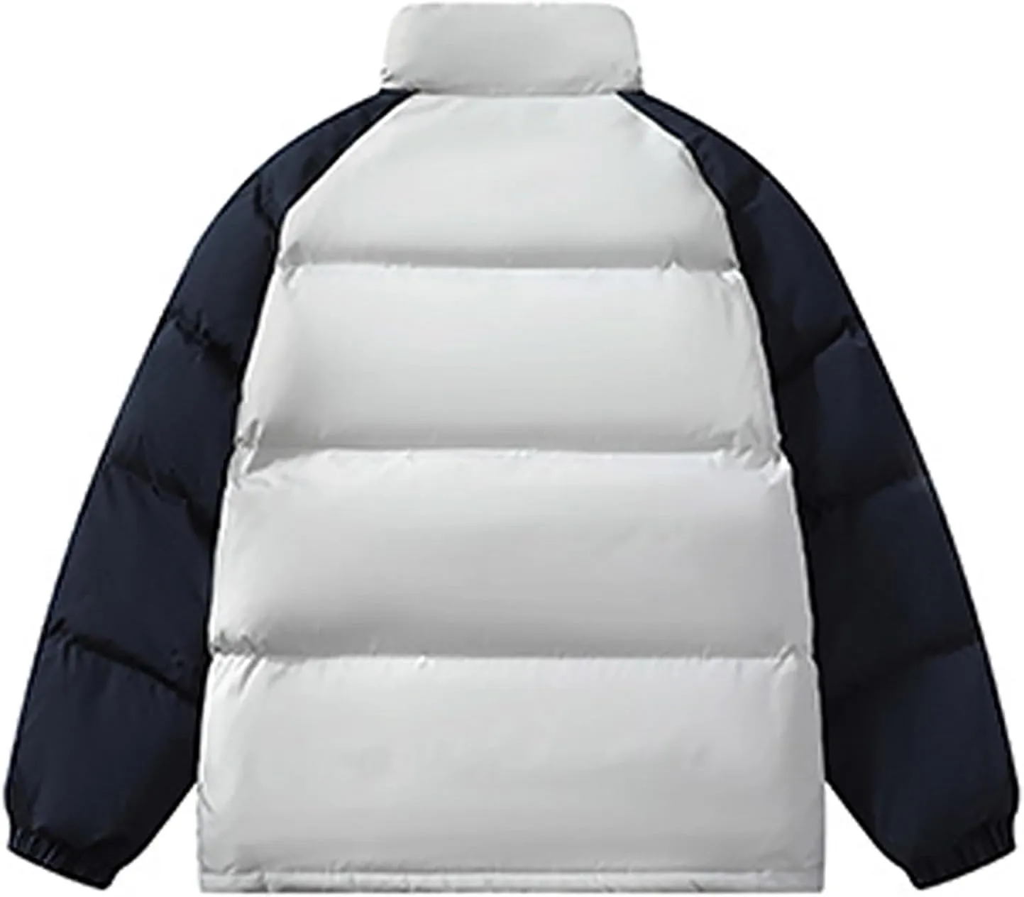 Men Winter Jackets Warm Puffer Jackets Full Zip Puffy Jackets Quilted Insulated Jacket Down Jacket for Business