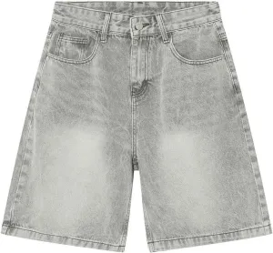 Men Y2K Vintage Baggy Jean Shorts Casual Summer Hip Hop Cargo Pants Loose Fit Denim Shorts Trendy Outfits