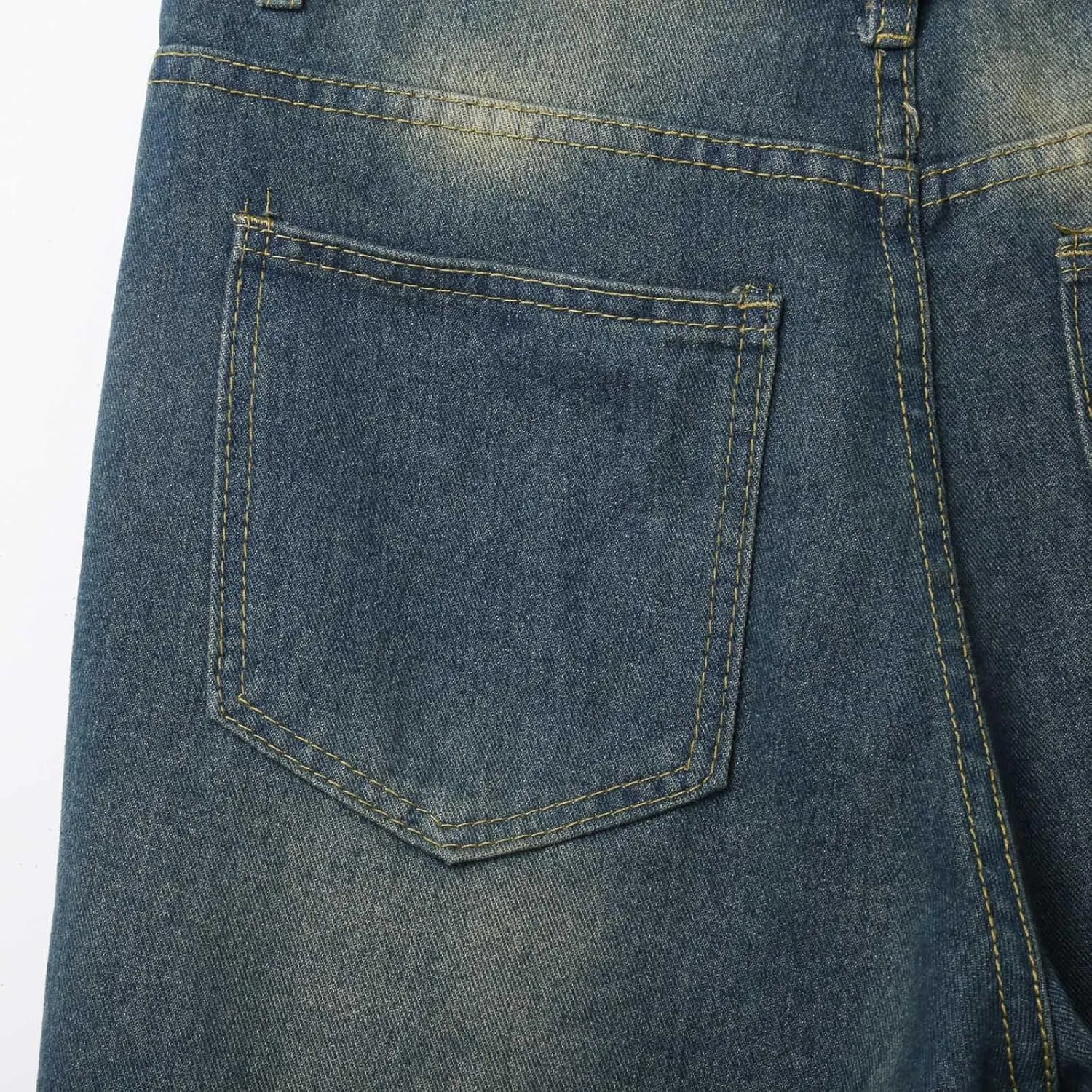 Mens Baggy Jean Shorts Loose Fit Long Denim Shorts Casual Summer Y2K Streetwear Clothes