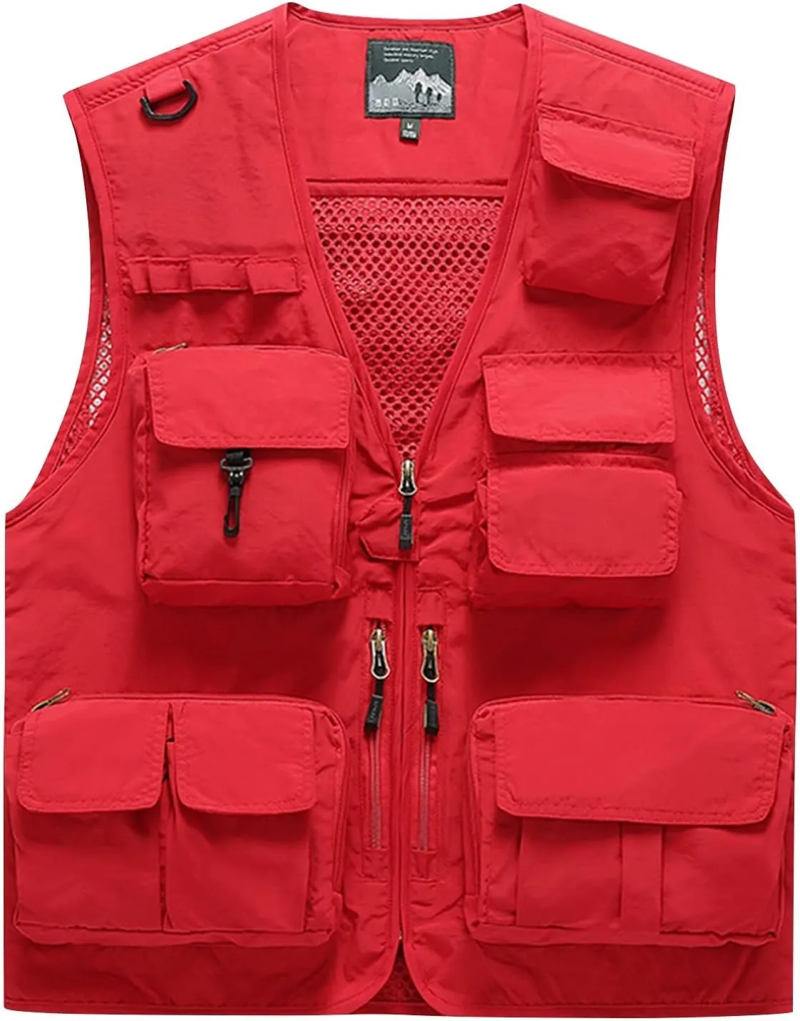 Men's Big And Tall Outdoor Vests Fashion Casual Solid Quick-Drying Vest Jacket Tops Lightweight, M-7XL