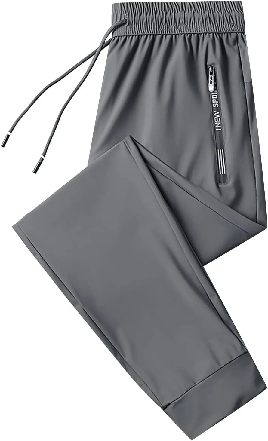 Men's Cargo Combat Work Pants Casual Linen Drawstring Waist Pant Beach Sweatpant Joggers Loose Gym Yoga