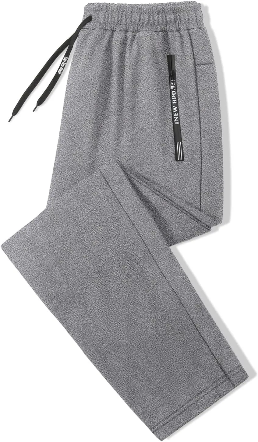 Mens Cargo Pants Casual Linen Stretchy Elastic Waist Pant Sweatpant Joggers Workout Running Gym