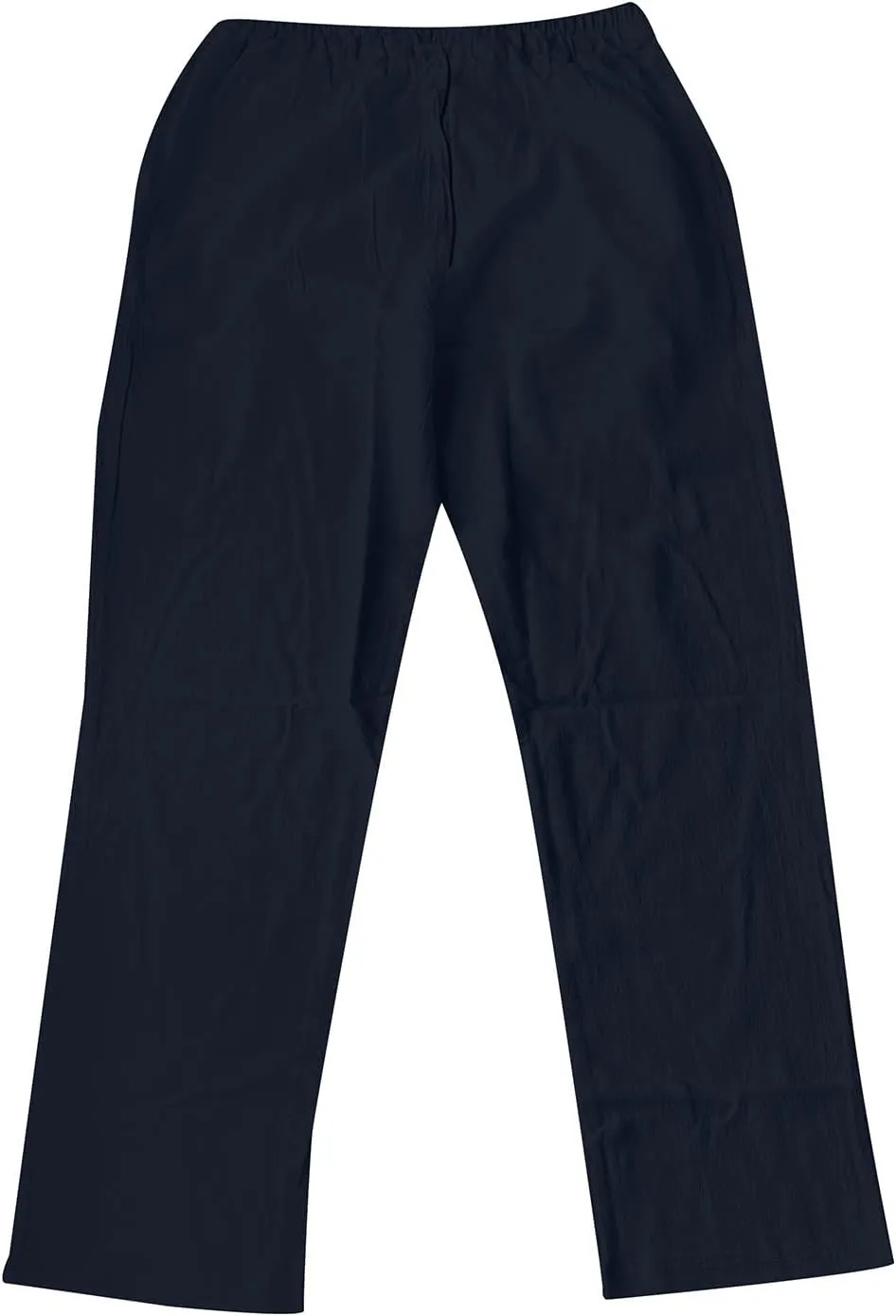 Men's Drawstring Linen Pants Beach Casual Elastic Waist Stylish Yoga Pants Summer Comfort Loose Trousers with Pockets