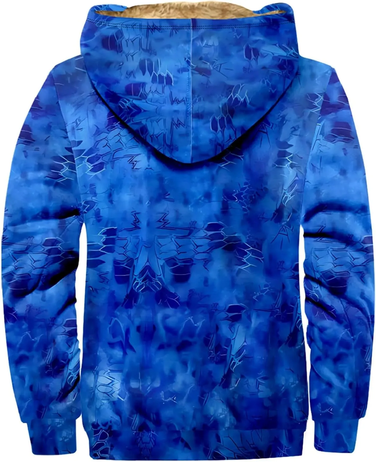 Mens Jackets Warm Fall Winter Waterproof Windbreaker Hooded Raincoat Snowboarding Jackets Sherpa Fleece Work Jackets