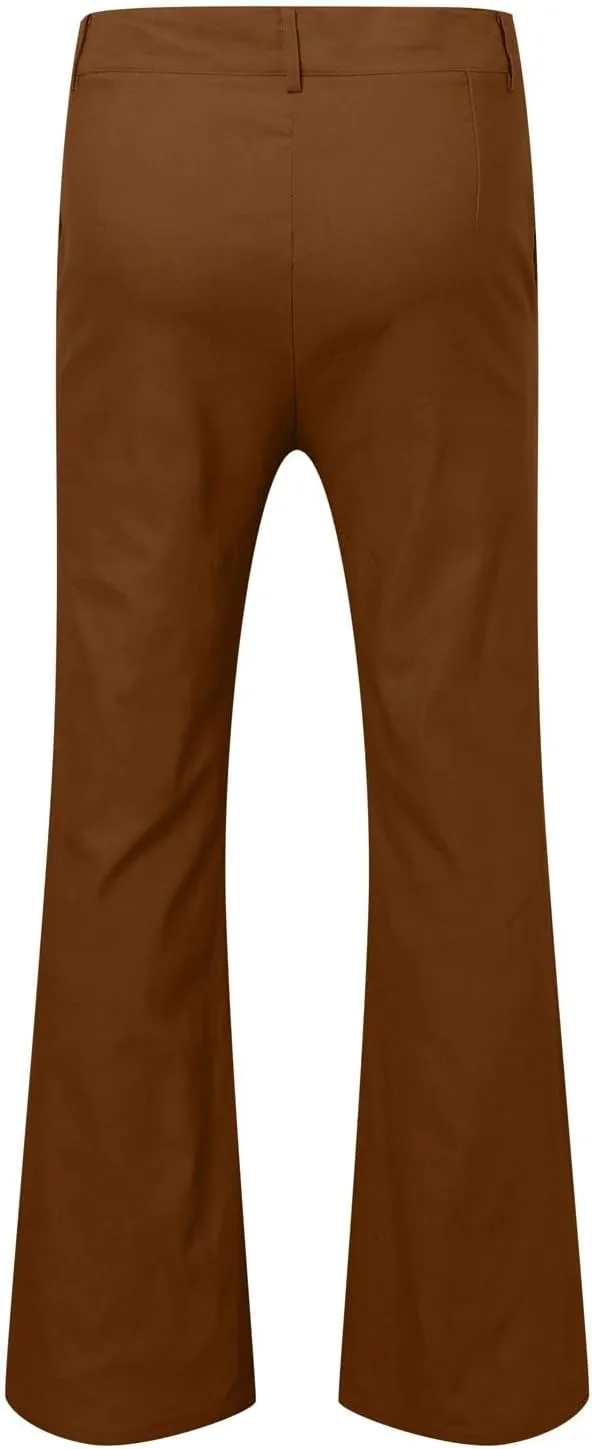Men's Jogging Pants Casual Solid Color Jogger Loungewear Sweatpant Stretch Waistband Combat Cargo Pant