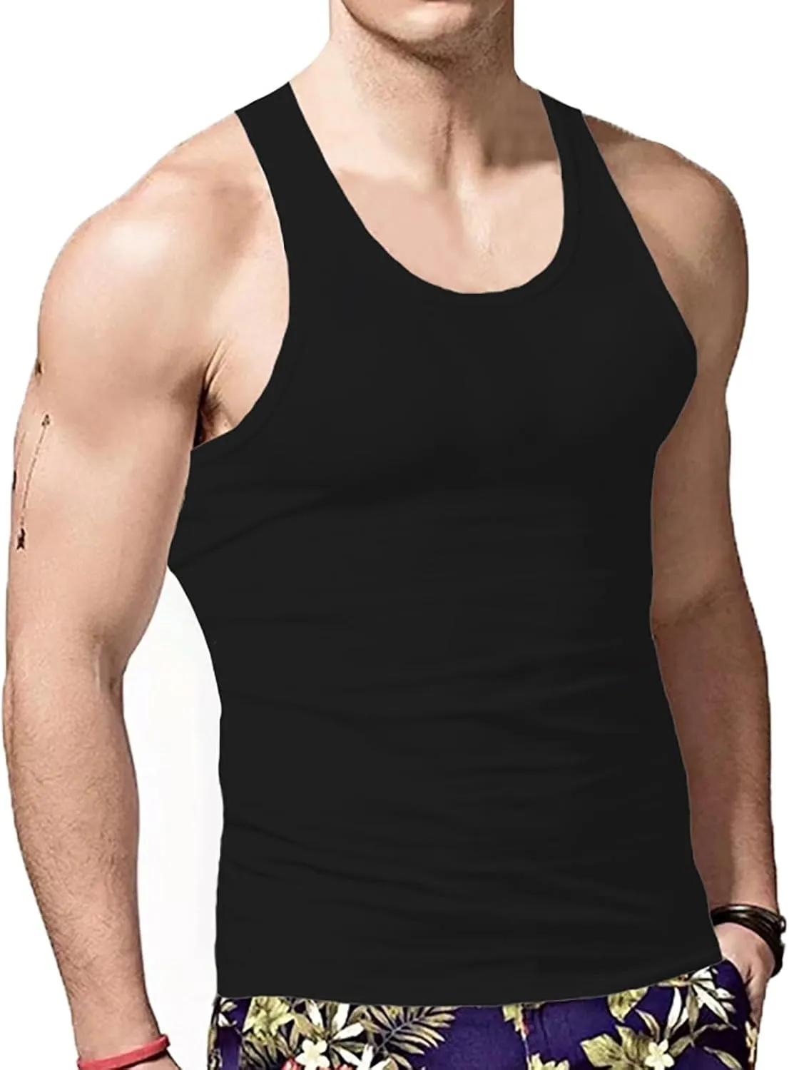 Mens Knit Sleeveless Tank Tops Shirt Cardigan Sleeveless Shirt Men'S Sports Tops Bodybuilding Fitness Sleeveless